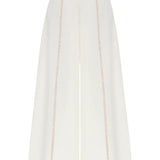 Ivory Pantolon %100 Keten Punto Dikiş Detaylı