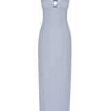 Lumina Vesta Elbise Keten Karışımlı