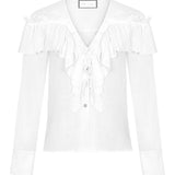 Romatik Fırfırlı Gömlek