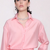 WTF | Pink Klasik Yakalı Gömlek
