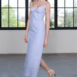 Lumina Vesta Elbise Keten Karışımlı