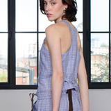 Lumina Yelek Ekose 100% Pamuk