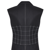 Paloma Nakışlı Korse Detaylı, %100 Keten Yelek