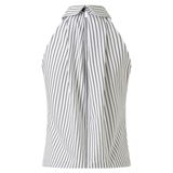 Moyestro Çizgili Pileli Gömlek %100 Organik Koton