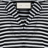 Freya Siyah-Beyaz Çizgil Bluz
