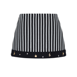 Freya Mini Çizgili Etek