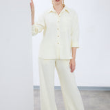 Glide Satinaria Düz Paça Pantolon