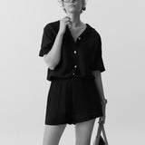 Kaylee Rahat Keten Gömlek