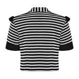 Freyaska Kısa Çizgili Ceket
