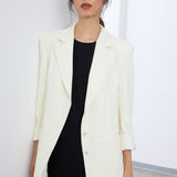 Marble Düz Kesim, Desenli Dokulu Ceket