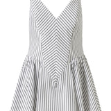 Moyestro Çizgili Kısa Elbise %100 Organik Pamuk