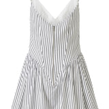 Moyestro Çizgili Kısa Elbise %100 Organik Pamuk