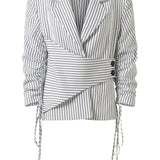 Moyestro Çizgili Ceket %100 Organik Koton