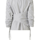 Moyestro Çizgili Ceket %100 Organik Koton