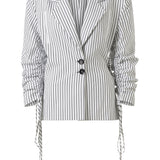 Moyestro Çizgili Ceket %100 Organik Koton