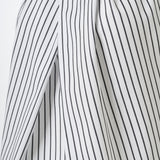 Moyestro Çizgili Pileli Gömlek %100 Organik Koton