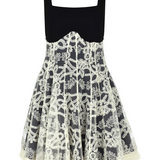 Isolde Dantel Detaylı Siyah Elbise