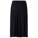 Madeline Pileli Yırtmaçlı Etek