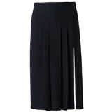 Madeline Pileli Yırtmaçlı Etek