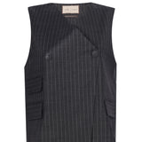 Lola Düğmeli Bol Kesim Yelek