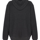 Yuri Oversize Hoodie Örgü Doku