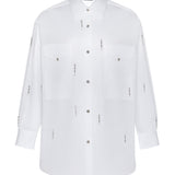 Teardrop Gömlek Damla Swarovski Taş Detaylı %100 Koton