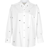 Charlotte Düğme Aplikeli Gömlek