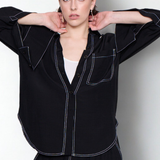 WTF | Noaor Kontrast Dikişli Gömlek