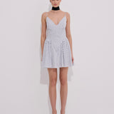 Moyestro Çizgili Kısa Elbise %100 Organik Pamuk