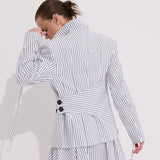 Moyestro Çizgili Ceket %100 Organik Koton