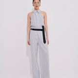 Moyestro Çizgili Pileli Gömlek %100 Organik Koton