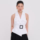 Lia Yelek Kare Tokalı %100 İnce Organik Koton