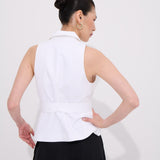 Lia Yelek Kare Tokalı %100 İnce Organik Koton