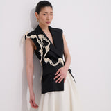 Paloma Yelek %100 Keten  El İşçiliği Aksesuar Detayı