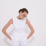 Lia Yelek Bluz, %100 İnce Organik Koton