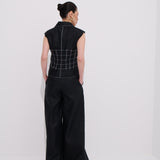 Paloma Linen Palazzo Pantolon %100 Keten