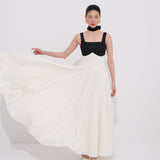 Paloma Uzun Keten Elbise  %100 Keten