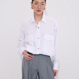 Teardrop Gömlek Damla Swarovski Taş Detaylı %100 Koton