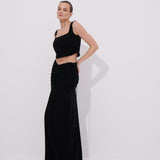 Joli Uzun Etek Büzgülü Dökümlü