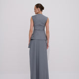 Broadway Uzun Asimetrik Elbise