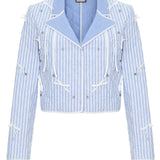 Lumina Taşlı Ceket 100% Pamuk