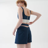 Vega %100 Keten Crop Top