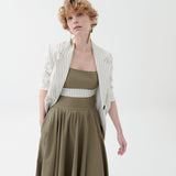 Vega 100% Keten Crop Top