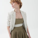 Vega 100% Keten Crop Top