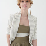 Vega 100% Keten Crop Top