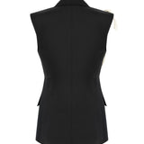 Paloma Yelek %100 Keten  El İşçiliği Aksesuar Detayı