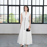 Ivory Uzun Korse Görünümlü Elbise