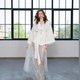 Ivory Keten Kimono Bluz