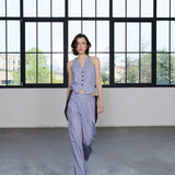 Lumina Yelek Ekose 100% Pamuk