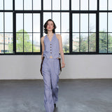 Lumila Ekose Geniş Paça Pantolon